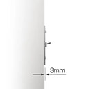 ZS3-404 トグルスイッチプレート アルミ・フラット 4連/4口