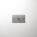 ZS3-101W トグルスイッチプレート アルミ・フラット 1連/1口ワイド