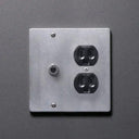 ZS4-2/01CC トグルスイッチプレート アルミダイカスト