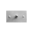 ZS3-101W トグルスイッチプレート アルミ・フラット 1連/1口ワイド