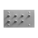 ZS3-407 トグルスイッチプレート アルミ・フラット 4連/7口