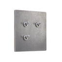 ZS4-203N トグルスイッチプレート アルミダイカスト 2連/3口