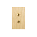 ZS6-102/BR トグルスイッチプレート　プライウッド・メープル/真鍮レバー