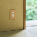 ZS6-S103 角穴スイッチプレート3口 プライウッド・メープル