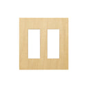ZS6-2 S3S3 角穴スイッチプレート3口 プライウッド・メープル