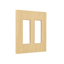 ZS6-2 S3S3 角穴スイッチプレート3口 プライウッド・メープル
