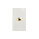 ZS7-101/BR トグルスイッチプレート セラミックフラット  真鍮レバースイッチ（縦横共通モデル）