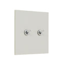 ZS7-202M/AL トグルスイッチプレート セラミックフラット・マット アルミレバースイッチ