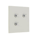 ZS7-203M/AL トグルスイッチプレート セラミックフラット・マット アルミレバースイッチ