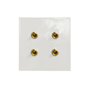 ZS7-204/BRトグルスイッチプレート セラミックフラット 真鍮レバースイッチ