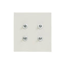 ZS7-204M/AL トグルスイッチプレート セラミックフラット・マット アルミレバースイッチ