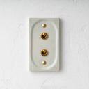 ZS5-102 トグルスイッチプレート セラミック（縦横共通モデル）