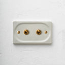 ZS5-102 トグルスイッチプレート セラミック（縦横共通モデル）